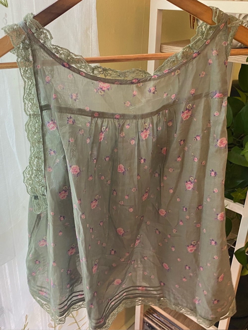 NWT | Free People Pale Green Blouse - Picture 2 of 5